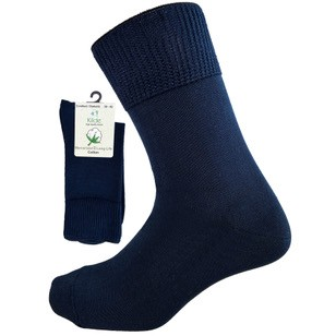 Kilde & Co. Cotton - Diabetic & Comfort Sock Mørkeblå