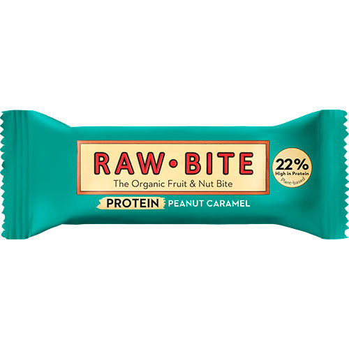 RawBite Proteinbar Økologisk | Peanut Caramel fra RawBite