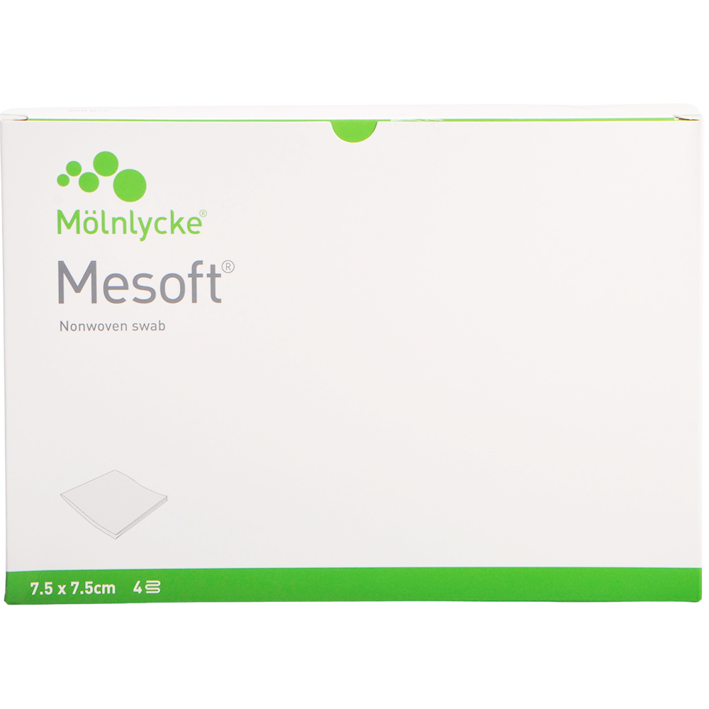 Mesoft Nonwoven Kompress 7,5 x 7,5 cm