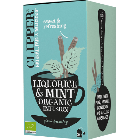Clipper Lakrisrot & Peppermynte Te Økologisk | 20 Breve