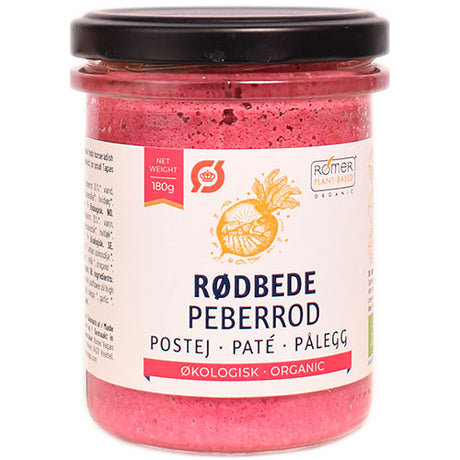 Rømer Rødbete- og Pepperrotpostei Økologisk | 180 g fra Rømer