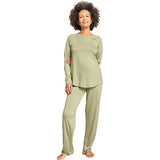 Boody Goodnight Raglan Sleep Top Sage | Str. S fra Boody