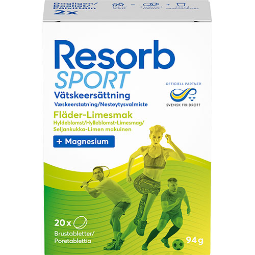 Resorb Sport Hylleblomst- Og Limesmak | 20 Tabletter