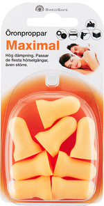 SwedSafe ørepropper med maksimal demping | 4-pakning