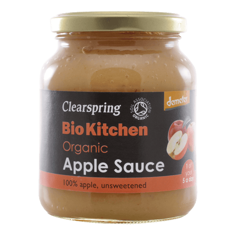 Clearspring Usøtet Biodynamisk Eplemos Økologisk | 360 g