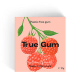 Tyggegummi Bringebær & Vanilje fra True Gum