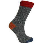 Merinoull Sokker Rød/grå | Str. 43/46