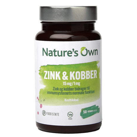 Natures Own Sink & Kobber | 50 tabletter