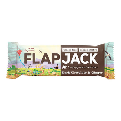 Flapjack med Mørk Sjokolade og Ingefær Glutenfri