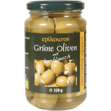 Rømer Oliven Grønnne m. Hvitløk Økologisk | 320 g