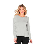 Boody Women´s Long Sleeve Round Neck T-shirt Grå | Str. S