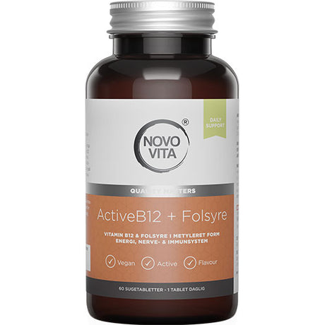 Novo Vita Activeb12 + Folsyre | 60 tabletter