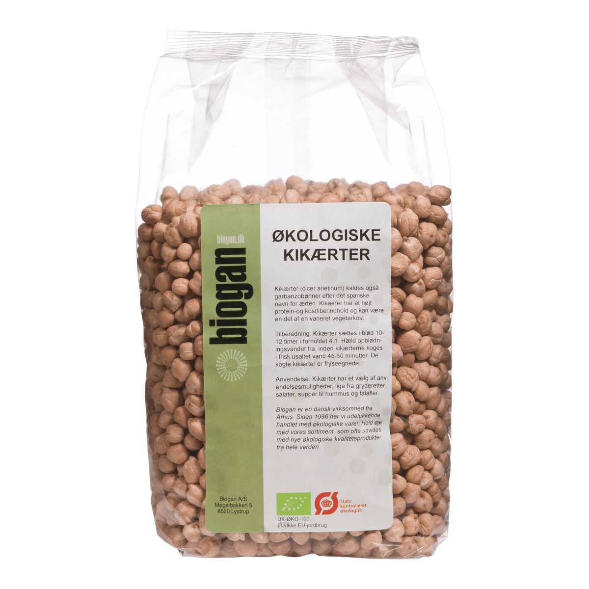 Biogan Kikerter Økologisk | 1 kg