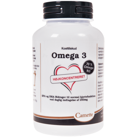 Camette Omega 3, Høykonsentrert | 120 Kapsler.
