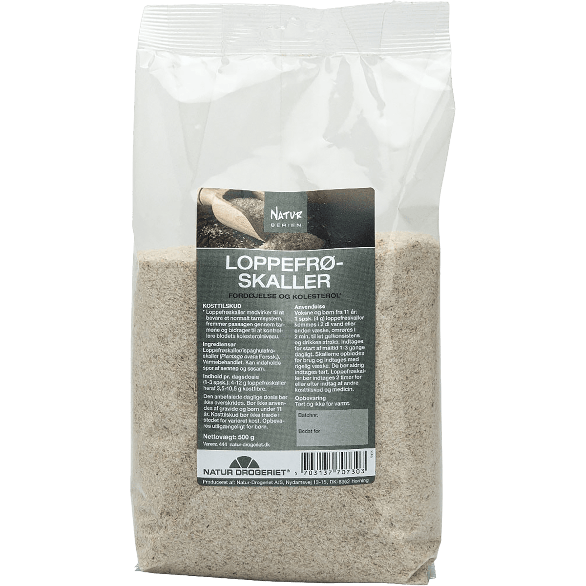 Natur-Drogeriet Psyllium Loppefrøskaller | 500 g fra Natur-Drogeriet