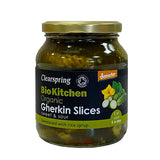 Drueagurker i skiver Øko Demeter fra Clearspring