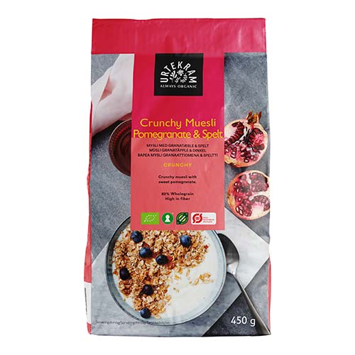 Crunchy Müsli Granateple & Spelt Øko