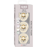BIBS Try-it Colour Size 1 Ivory 3 PACK fra BIBS