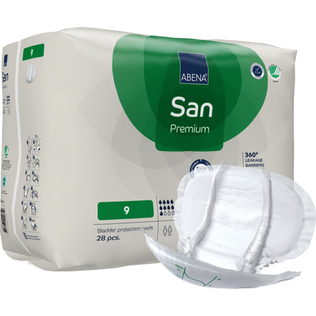 San 9, Kroppsformet Inkontinensbeskyttelse med teip, Premium