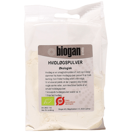 Biogan Hvitløkspulver Økologisk | 100 g