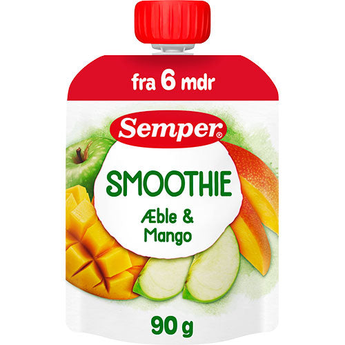 Semper Tropisk fruktsmoothie med mango og eple fra 6 mnd. | 90 g fra Semper