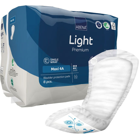 Abena Light Maxi 4A Kroppsformet Inkontinensbeskyttelse med teip Premium | 8 stk
