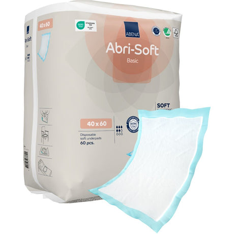 Abena Abri-Soft Basic Light Underlag, 60x40 cm | 60 stk