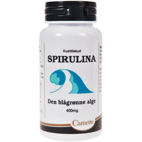 Camette Spirulina - Den blågrønne alge | 180 tabletter fra Camette