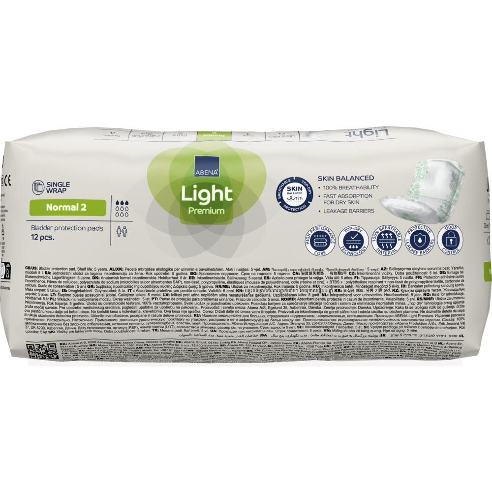 Abena Light Normal 2 Inkontinensbeskyttelse | 12 stk
