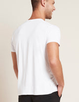 Bambus T-shirt Crewneck Menn Hvit