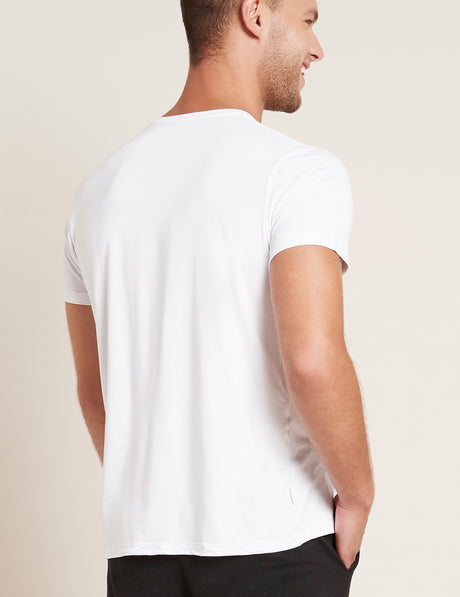 Bambus T-shirt Crewneck Menn Hvit