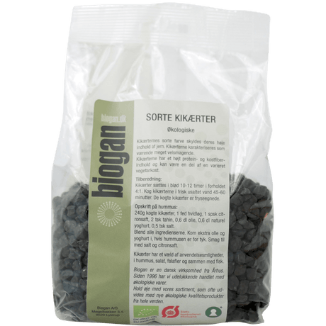 Biogan Kikerter Svarte Økologisk | 500 g