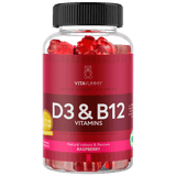 VitaYummy D3 & B12 Vitamins Raspberry | 60 stk