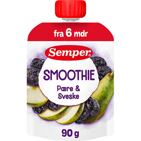 Semper Fruktsmoothie med pære og svisker fra 6 mnd. | 90 g fra Semper