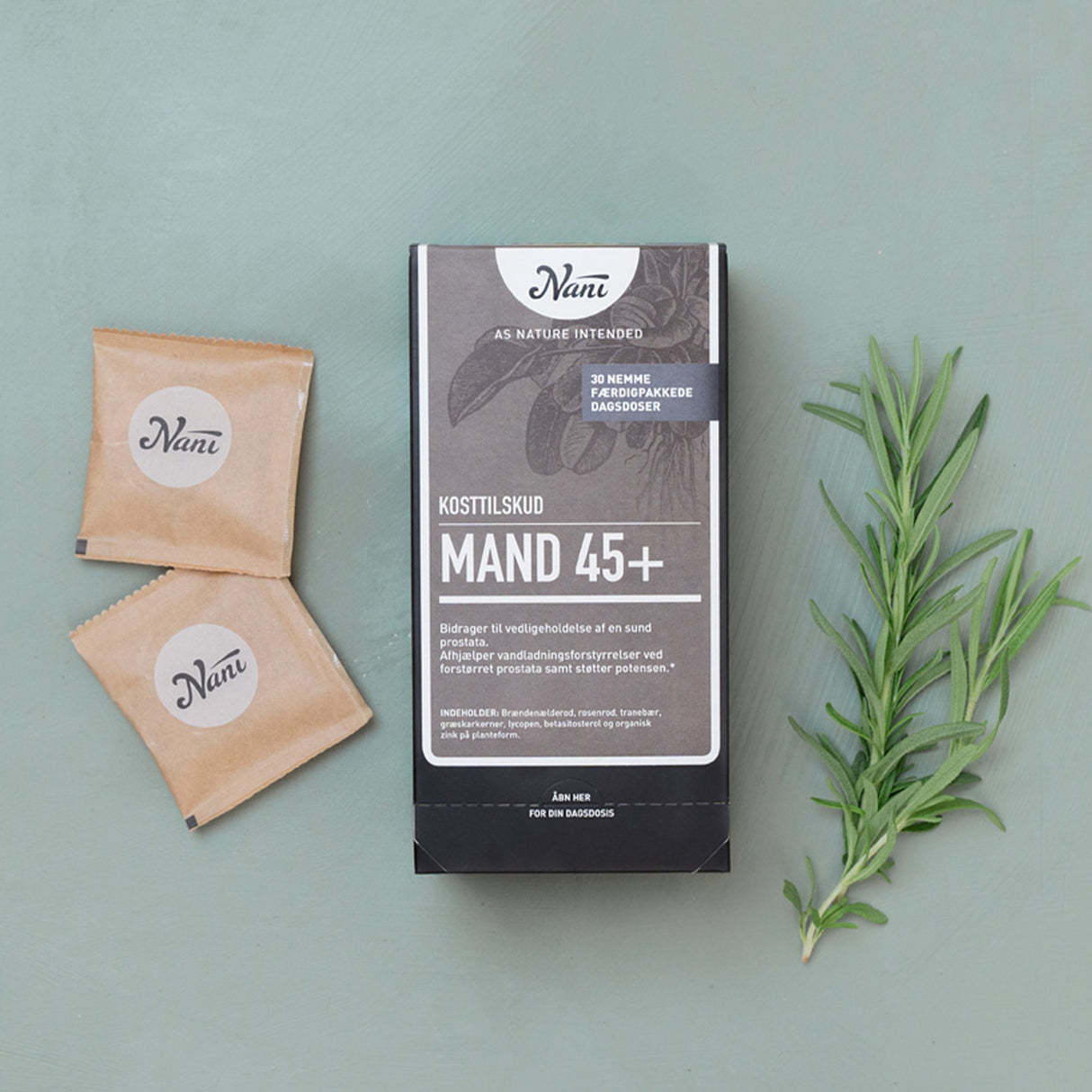 Nani Mand 45+ Kurpakke | 30 Breve fra Nani