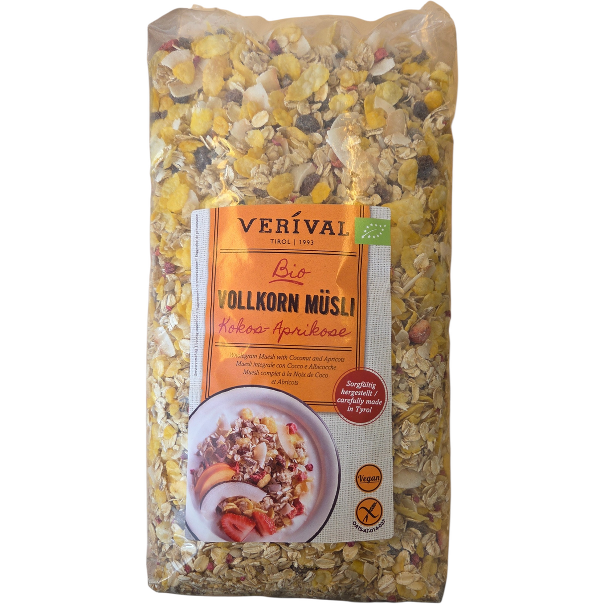 Verival Müsli - Kokos-Aprikos Økologisk Glutenfri | 1400 g fra Verival