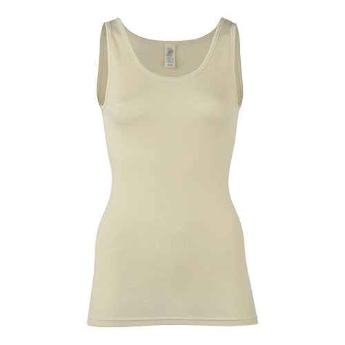 Top, uld/silke, Natural, str. 42/44