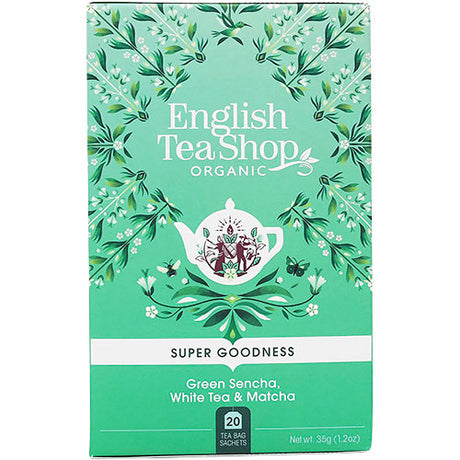 English Tea Shop Green Sencha White Tea & Matcha Økologisk | 20 br