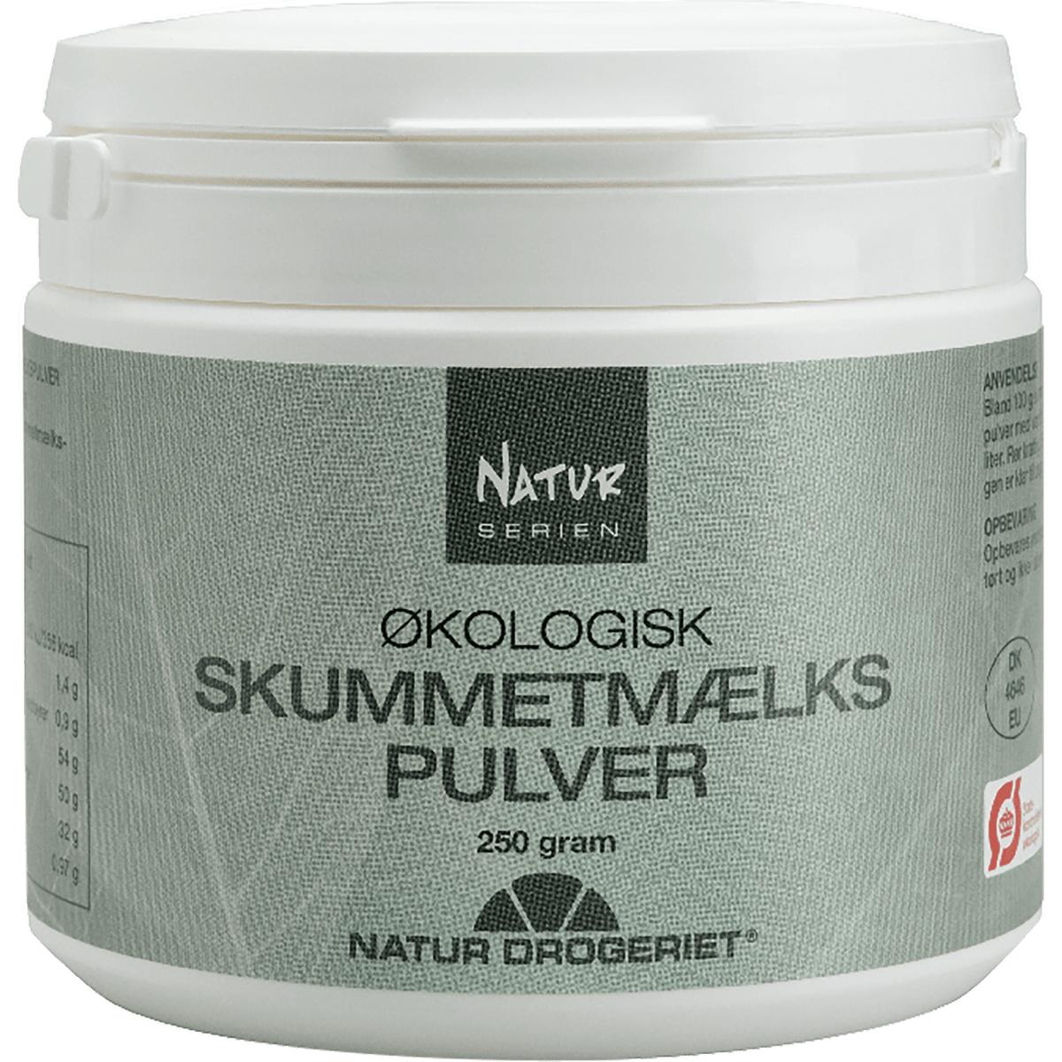 Natur-Drogeriet Skummetmelkpulver Økologisk | 250 g fra Natur-Drogeriet