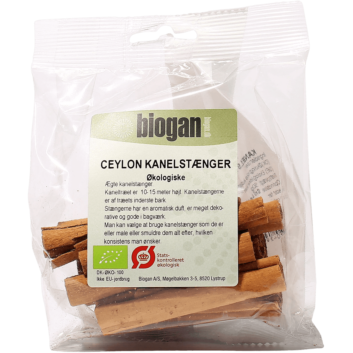 Biogan Hel Ceylon Kanel Økologisk | 50 g fra Biogan
