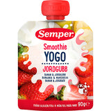 YOGO Smoothie med banan og jordbær fra 6 mnd. fra Semper