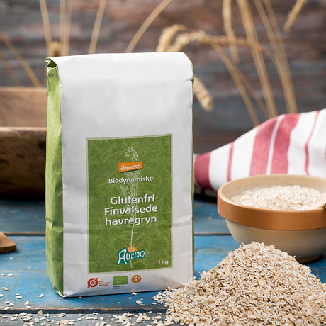 Glutenfrie Lettkokte Havregryn Økologisk Demeter