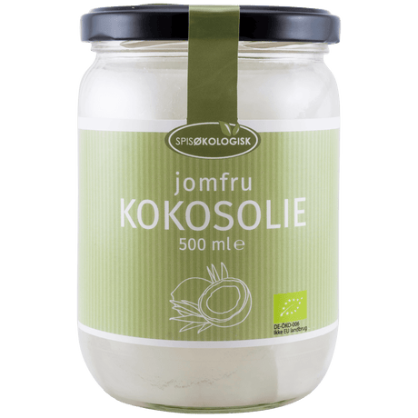 Spis Økologisk Kokosolje Jomfru Koldpresset Økologisk | 500 ml fra Spis Økologisk