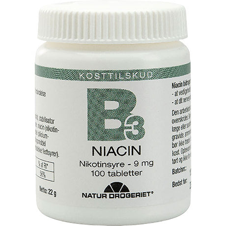 B3 Niacin Nikotinsyre 9 Mg