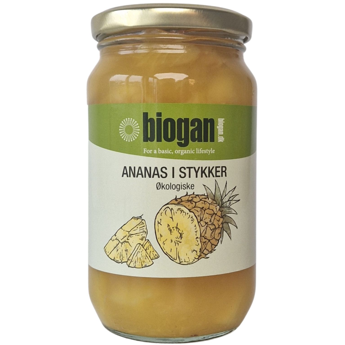 Biogan Ananas i Biter Økologisk | 340 g