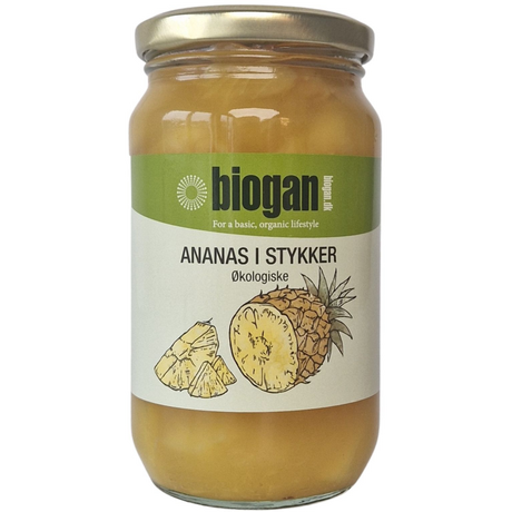 Biogan Ananas i Biter Økologisk | 340 g