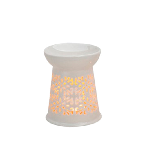 Duftlampe Blomst Hvit H:13 Cm / B: 10 Cm