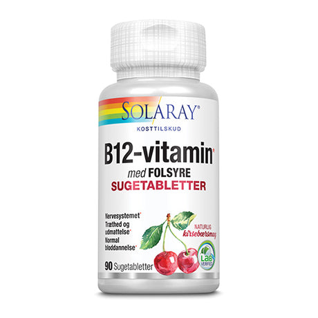 Vitamin B12 med Folsyre Sugetabletter