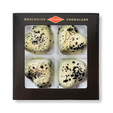 Marcipanhjerter med Lakrids 4 stk Ø