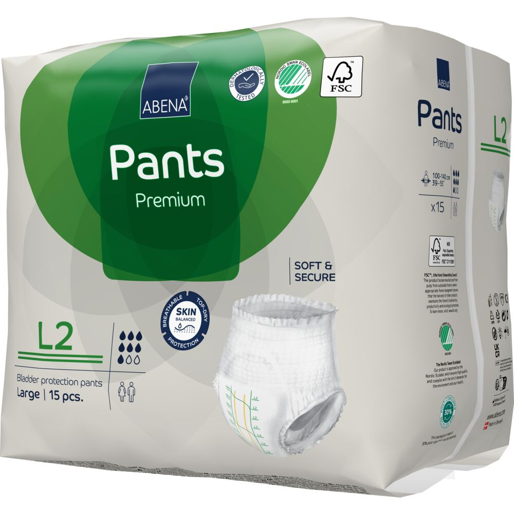 Abena Premium Pants 2 Inkontinens | Str. L fra Abena
